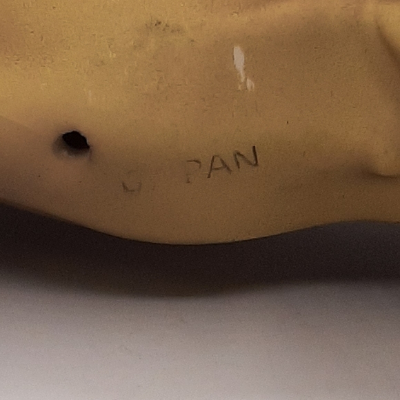 Vintage Matte Sandy Brown Lab Dog Stoic Figure Japan Porcelain - Picture 8 of 9